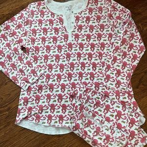 ROLLER RABBIT MONKEH PAJAMA SET SIZE M